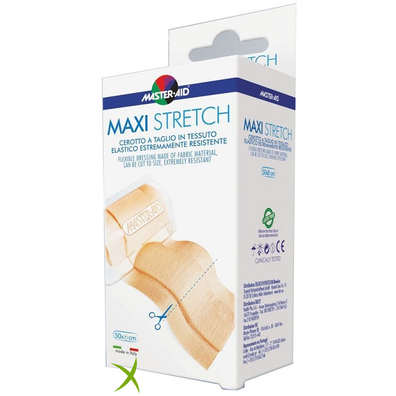 Master-Aid Stretch Cerotto a Taglio Tessuto Elastico Resistente 50 x 6 cm