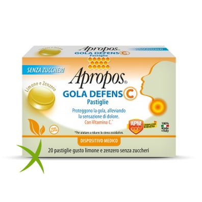 Apropos Gola Defens C Limone e Zenzero 20 Pastiglie