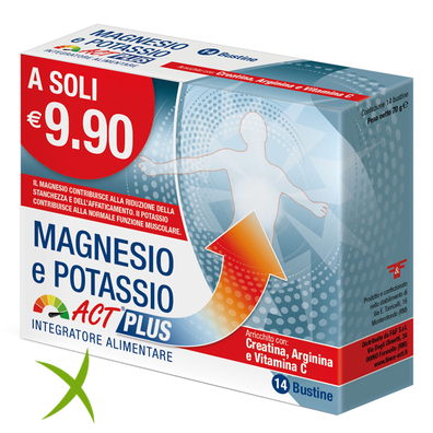 F&F Magnesio e Potassio Act plus 14 Bustine