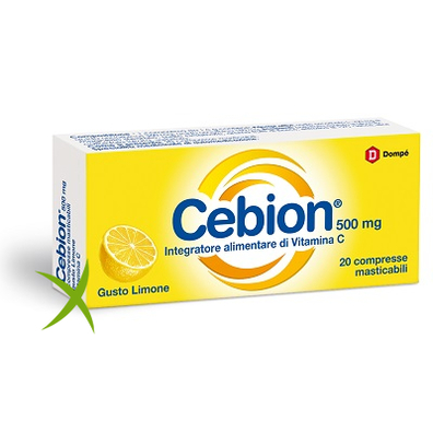 Cebion Masticabile Limone Vitamina C 500mg 20 Compresse 