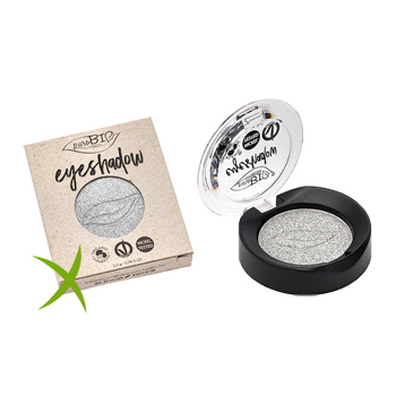 Purobio Cosmetic Ombretto Compatto Argento Shimmer 23