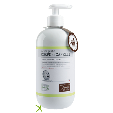 Fiocchi di Riso Detergente Corpo/Capelli Talco 400 ml