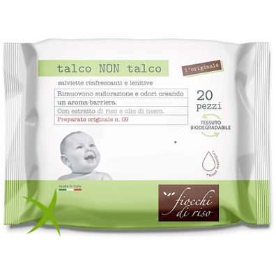 Fiocchi di Riso Talco non Talco 20 Salviette