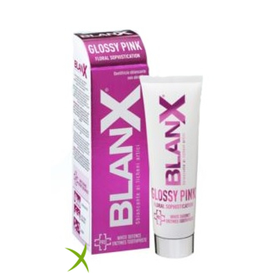 Blanx Glossy Pink Dentifricio Sbiancante non Abrasivo 75 ml