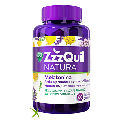 Vicks Zzzquil Natura 60 Pastiglie Gommose
