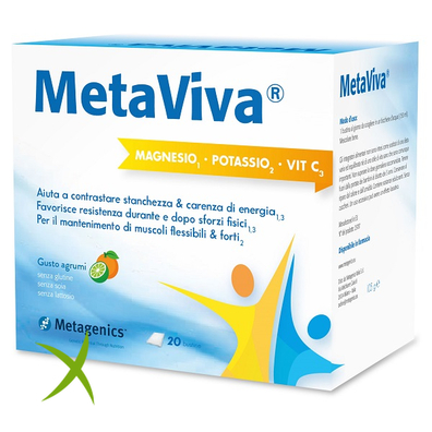 Metaviva Magnesio Potassio Vitamina C 20 Bustine