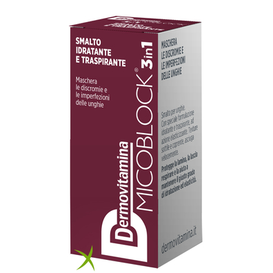 Dermovitamina Micoblock 3 in 1 Smalto Idratante e Traspirante Bordeaux 5 ml