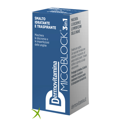 Dermovitamina Micoblock 3 in 1 Smalto Idratante e Traspirante blu 5 ml