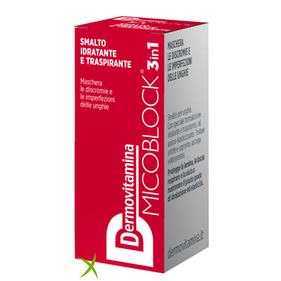 Dermovitamina Micoblock 3 in 1 Smalto Idratante e Traspirante Rosso 5 ml