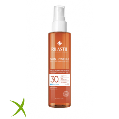 Rilastil Sun System Olio Dermatologico Protezione Solare Spf30 200 ml