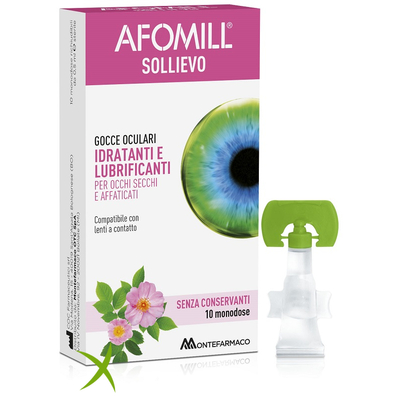 Afomill Sollievo Gocce Oculari Occhi 10 Fiale da 0,5 ml