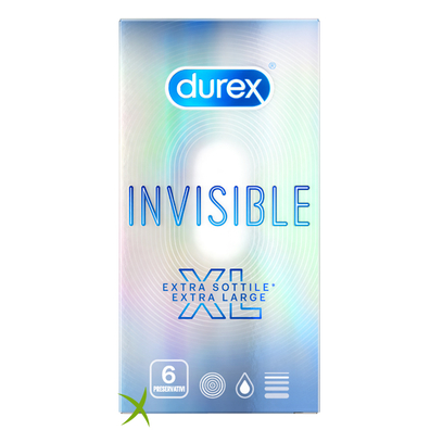 Durex Profilattico Invisible XL 6 Pezzi