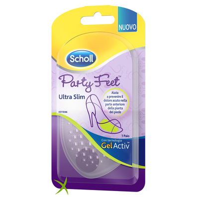 Scholl Party Feet Ultra Slim Cuscinetto Gel Plantare 1 Paio