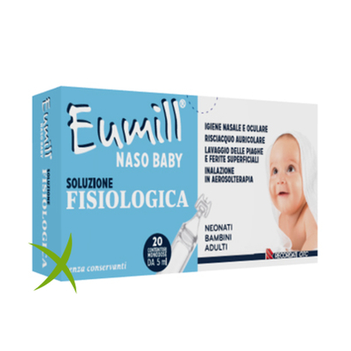 Eumill Naso Baby Soluzione Fisiologica 20 Contenitori Monodose 5 ml