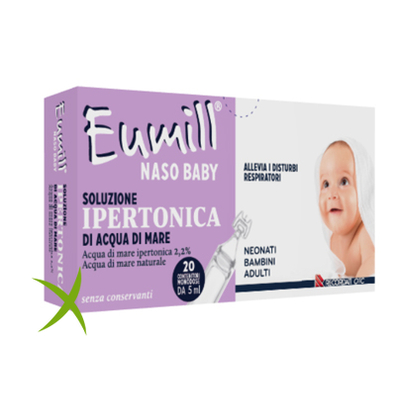 Eumill Naso Baby Soluzione Ipertonica 20 Contenitori Monodose 5 ml