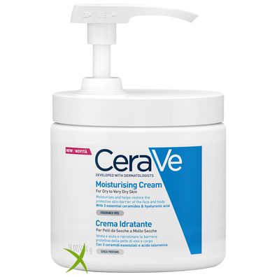 Cerave Crema Idratante per Pelli da Secche a molto Secche 454 g pump