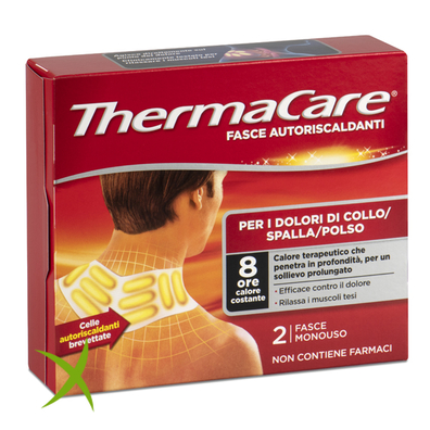 Thermacare Fasce Autoriscaldanti a Calore Terapeutico Collo/Spalla/Polso 2 Pezzi