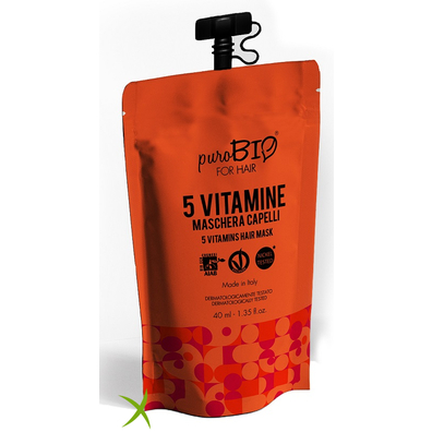 Purobio Capelli Maschera 5 Vitamine 40 ml