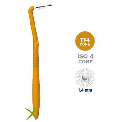 Curasept Proxi Angle T14 Cone Ocra/Dark Gold 1 Pezzo