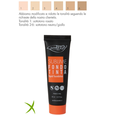 Purobio Fondotinta Fluido Sublime 01 30 ml