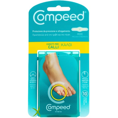 Compeed Cerotti per Calli Medio 10 Pezzi