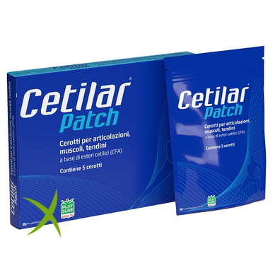 Cerotto Monouso Cetilar Patch per Articolazioni Muscoli e Tendini 5 Pezzi