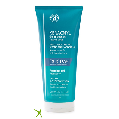 Ducray Keracnyl Gel Detergente 200 ml