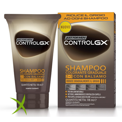 Just For Men Control GX Shampoo Colorante Graduale 2 in 1 con Balsamo 150 ml