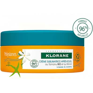 Klorane Crema Sublimatrice Doposole Viso e Corpo Tamanu e Monoi 200 ml