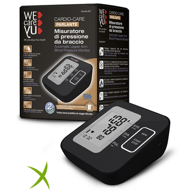 Wecareyu Cardio Care Misuratore di Pressione da Braccio Parlante