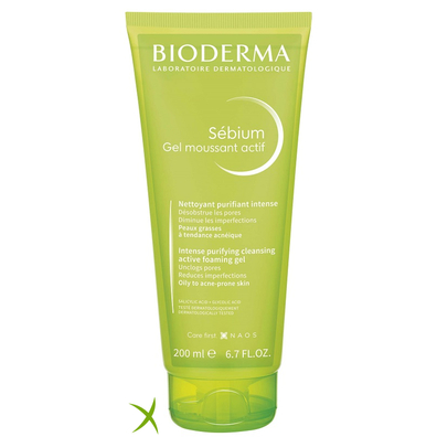 Bioderma Sebium Gel Moussant Actif 200 ml