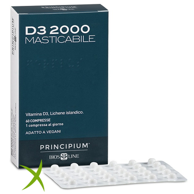 Principium D3 2000 Masticabile 60 Compresse