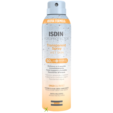 Isdin Fotoprotector Transparent Wet Skin Spray 50+ 250 ml