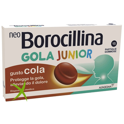 Neoborocillina Gola Junior  Gusto Cola 15 Pastiglie