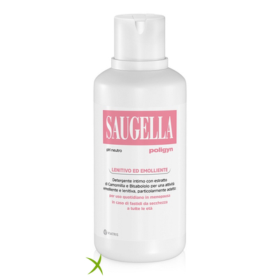 Saugella Poligyn PH Neutro Detergente Intimo Lenitivo ed Emolliente 500 ml
