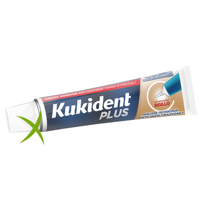 Kukident Plus Sigillo Anti Infiltrazioni Crema Adeisva Dentiere 40 g