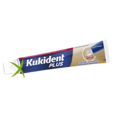Kukident Plus Sigillo Anti Infiltrazioni Crema Adesiva Dentiere 57 g