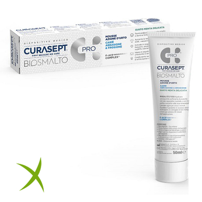 Curasept Biosmalto Mousse Carie Menta 50 ml