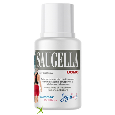 Saugella Uomo PH Fisiologico Detergente Maschile Quotidiano 100 ml