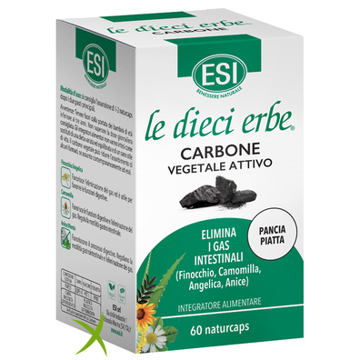 Esi le Dieci Erbe Carbone Vegetale Attivo 60 Naturcaps