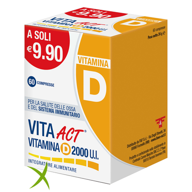 F&F Vita Act Vitamina D 2000 UI 60 Compresse