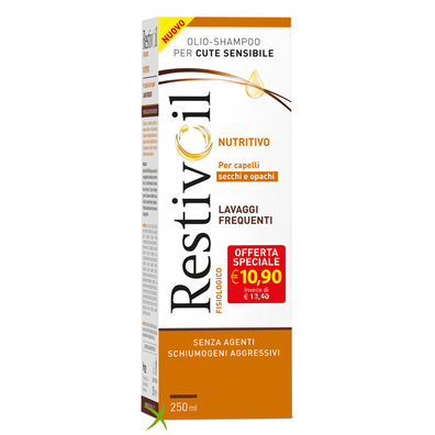 Restivoil Shampoo Nutritivo Capelli Secchi e Opachi Lavaggi Frequenti  250 ml