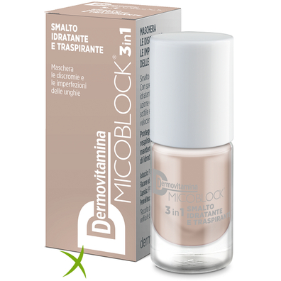 Dermovitamina Micoblock 3in1 Smalto Idratante e Traspirante Beige 5 ml