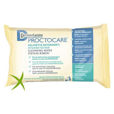 Dermovitamina Proctocare Salviette Detergenti 15 Pezzi
