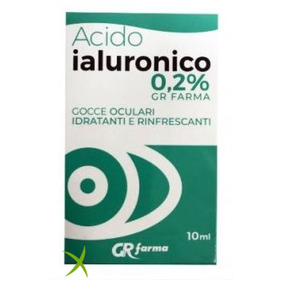 Gr Farma Gocce Oculari Idratanti e Rinfrescanti Acido Ialuronico 10 ml