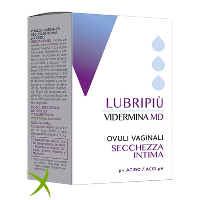Vidermina Lubripiù Ovuli Vaginali 10 Ovuli