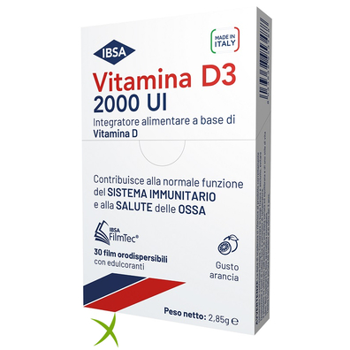 Ibsa Vitamina D3  2000 ui 30 Film Orodispersibili