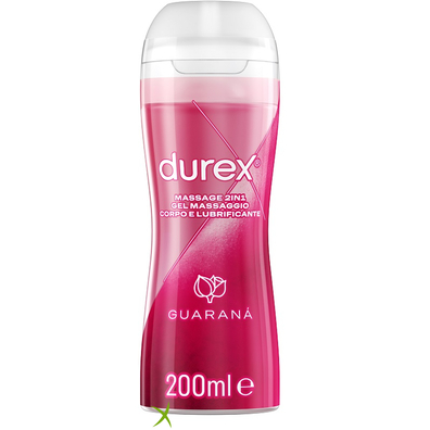 Durex Massage 2 in 1 Gel Massaggio Corpo e Lubrificante Guaranà 200 ml
