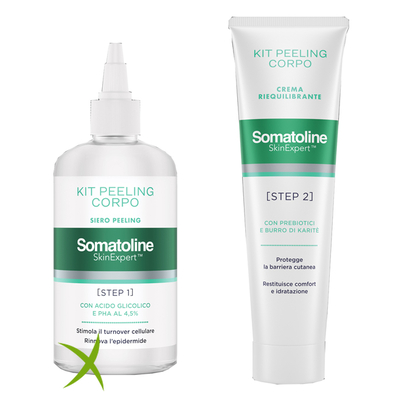 Somatoline Skin Expert Kit Peeling Corpo 1 Gel Peeling 200 ml + 1 Crema Riequilibrante 100 ml