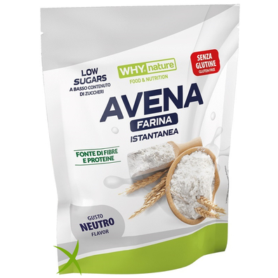Whynature Avena Farina Istantanea Gusto Neutro 1 kg